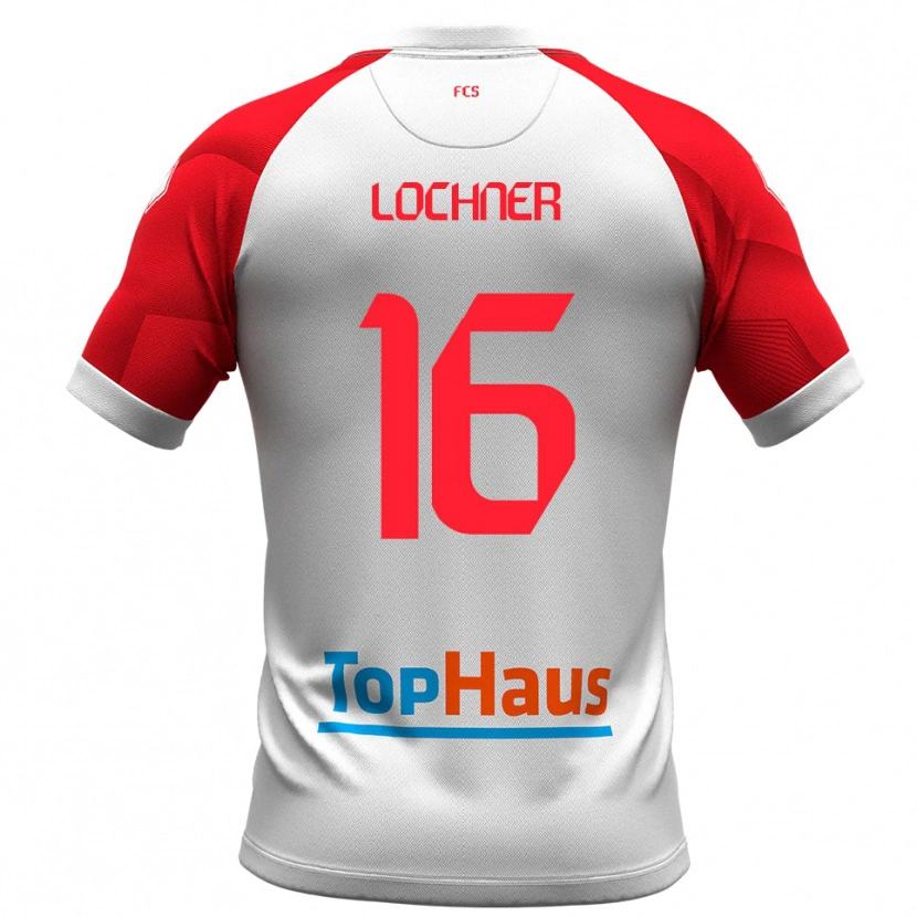 Danxen Barn Filippo Lochner #16 Vitt Rött Hemmatröja Matchtröjor 2025/26 Tröjor T-Tröja