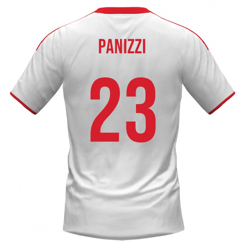 Danxen Barn Erik Panizzi #23 Vit Röd Hemmatröja Matchtröjor 2025/26 Tröjor T-Tröja