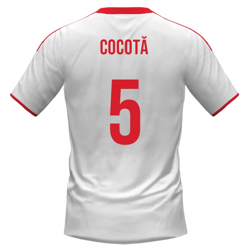 Danxen Barn Dorian Cocotă #5 Vit Röd Hemmatröja Matchtröjor 2025/26 Tröjor T-Tröja