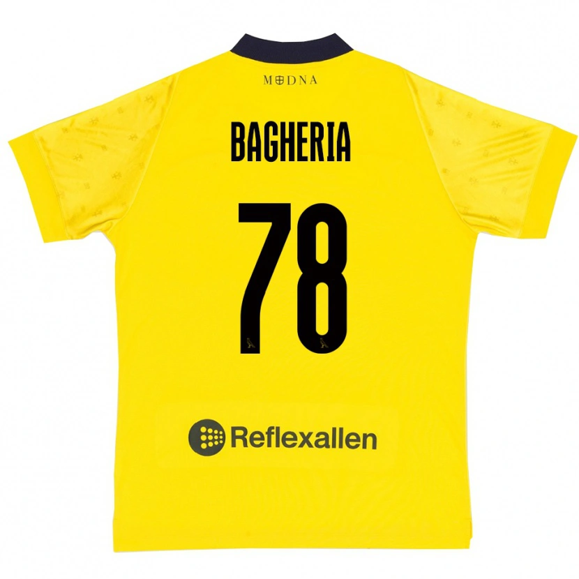 Danxen Barn Fabrizio Bagheria #78 Gul Marinblå Hemmatröja Matchtröjor 2025/26 Tröjor T-Tröja