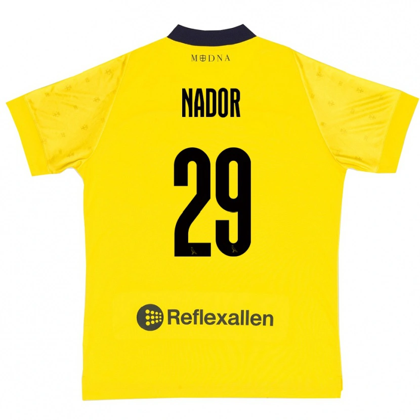 Danxen Barn Steven Nador #29 Gul Marinblå Hemmatröja Matchtröjor 2025/26 Tröjor T-Tröja