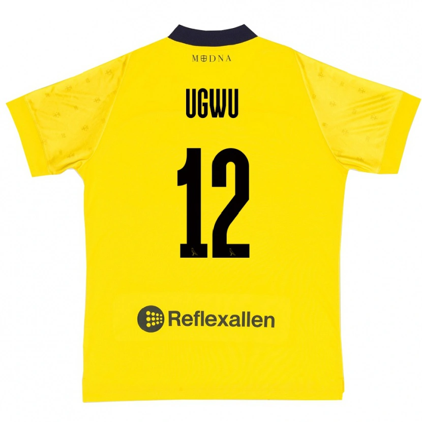 Danxen Barn Ferdinand Ugwu #12 Gul Marinblå Hemmatröja Matchtröjor 2025/26 Tröjor T-Tröja