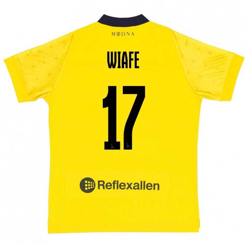 Danxen Barn Samuel Wiafe #17 Gul Marinblå Hemmatröja Matchtröjor 2025/26 Tröjor T-Tröja
