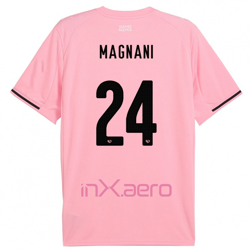 Danxen Barn Giangiacomo Magnani #24 Rosa Svart Hemmatröja Matchtröjor 2025/26 Tröjor T-Tröja