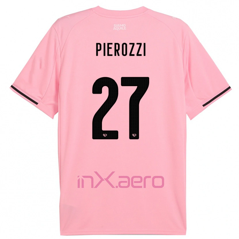 Danxen Barn Niccolò Pierozzi #27 Rosa Svart Hemmatröja Matchtröjor 2025/26 Tröjor T-Tröja