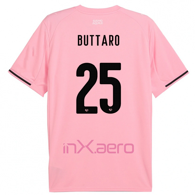 Danxen Barn Alessio Buttaro #25 Rosa Svart Hemmatröja Matchtröjor 2025/26 Tröjor T-Tröja
