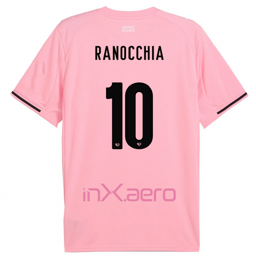 Danxen Barn Filippo Ranocchia #10 Rosa Svart Hemmatröja Matchtröjor 2025/26 Tröjor T-Tröja