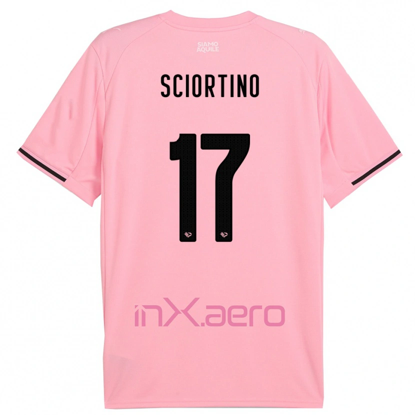 Danxen Barn Riccardo Sciortino #17 Rosa Svart Hemmatröja Matchtröjor 2025/26 Tröjor T-Tröja