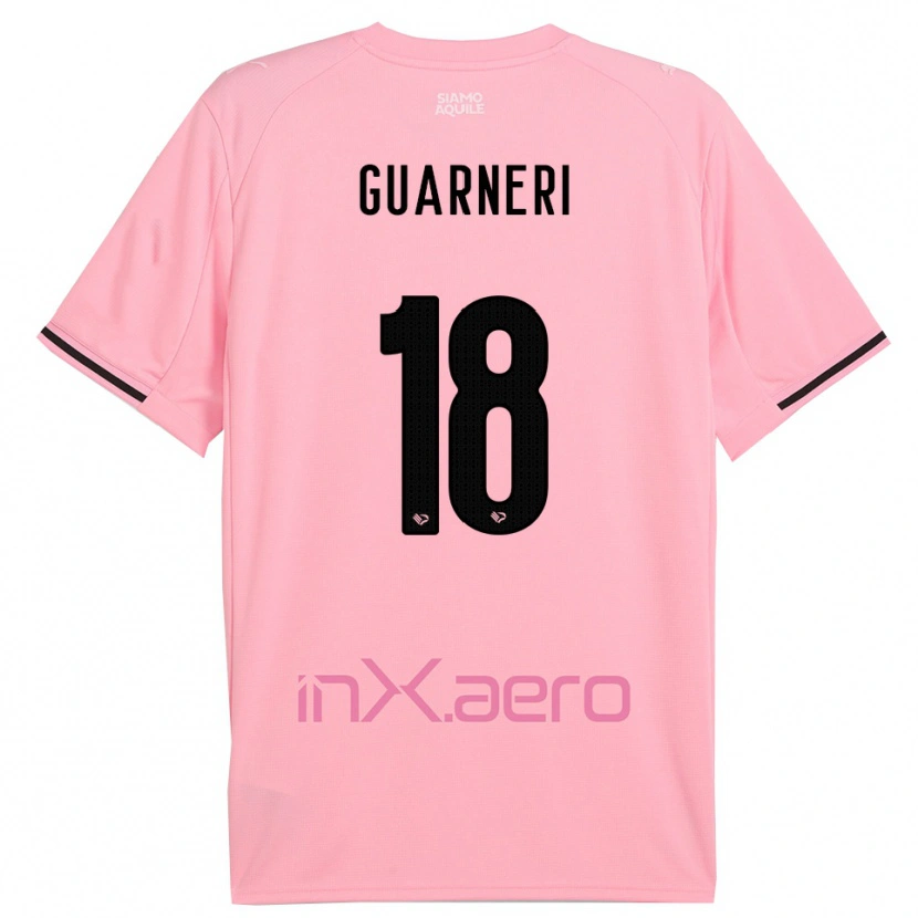Danxen Barn Davide Guarneri #18 Rosa Svart Hemmatröja Matchtröjor 2025/26 Tröjor T-Tröja