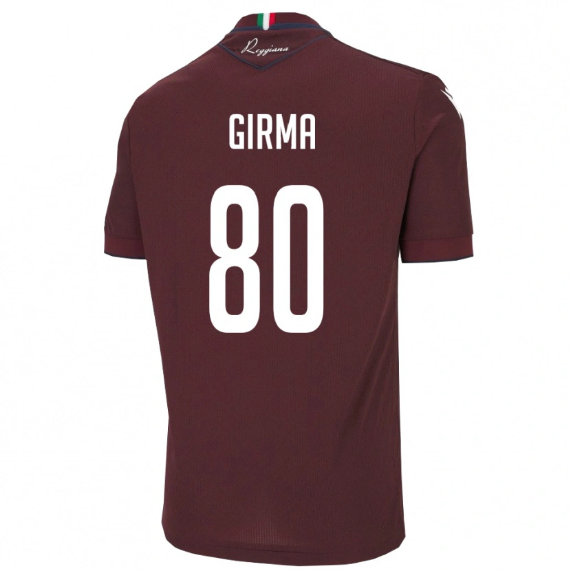 Danxen Barn Natan Girma #80 Bourgogne Vitt Hemmatröja Matchtröjor 2025/26 Tröjor T-Tröja