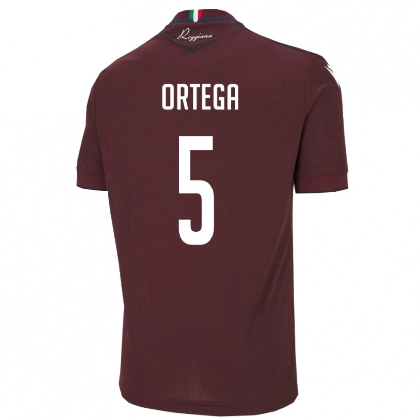 Danxen Barn Jean Paulo Cardona Ortega #5 Bourgogne Vitt Hemmatröja Matchtröjor 2025/26 Tröjor T-Tröja