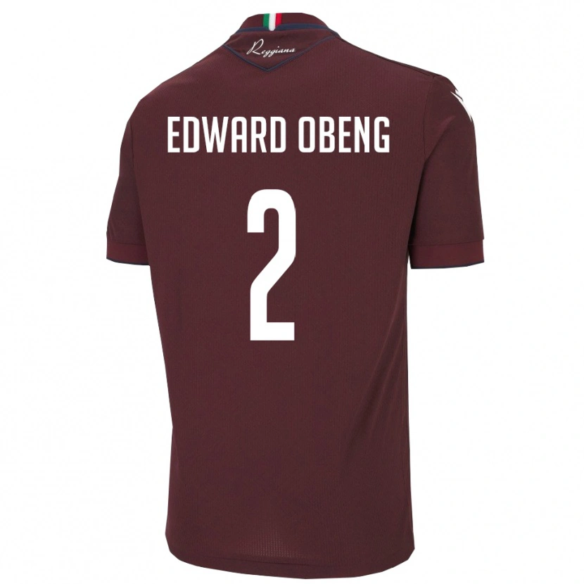 Danxen Barn Elijah Edward Obeng #2 Bourgogne Vitt Hemmatröja Matchtröjor 2025/26 Tröjor T-Tröja