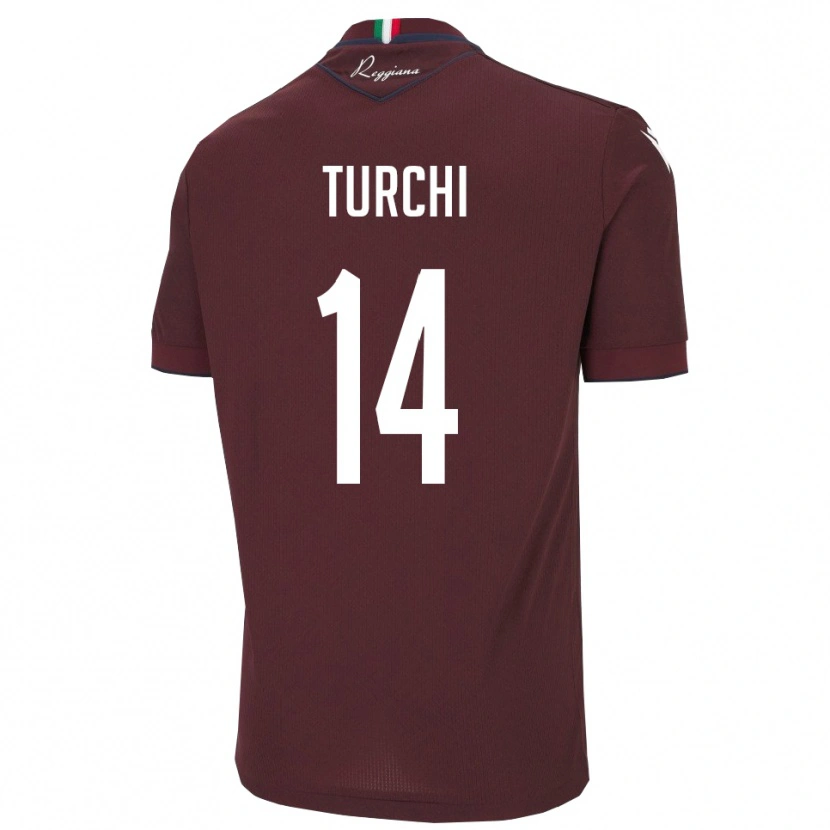 Danxen Barn Nicolò Turchi #14 Bourgogne Vitt Hemmatröja Matchtröjor 2025/26 Tröjor T-Tröja