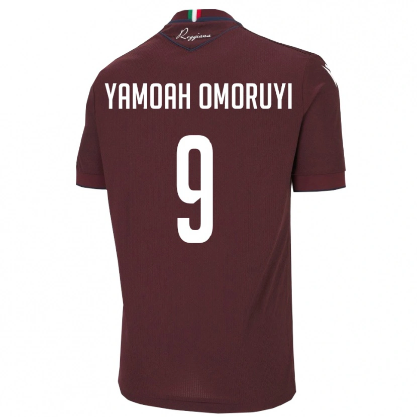 Danxen Barn Jeremiah Yamoah Omoruyi #9 Bourgogne Vitt Hemmatröja Matchtröjor 2025/26 Tröjor T-Tröja