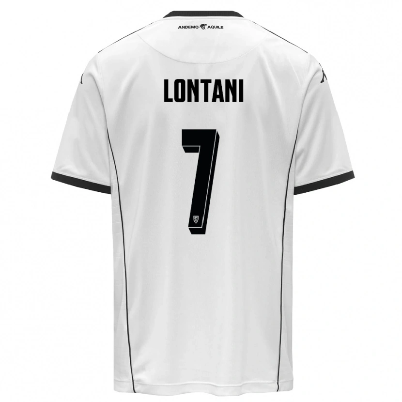 Danxen Barn Matteo Lontani #7 Vit Svart Hemmatröja Matchtröjor 2025/26 Tröjor T-Tröja