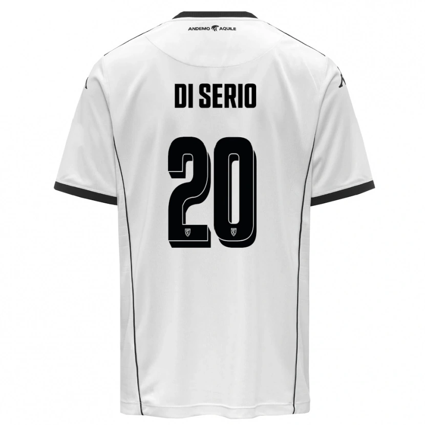 Danxen Barn Giuseppe Di Serio #20 Vit Svart Hemmatröja Matchtröjor 2025/26 Tröjor T-Tröja