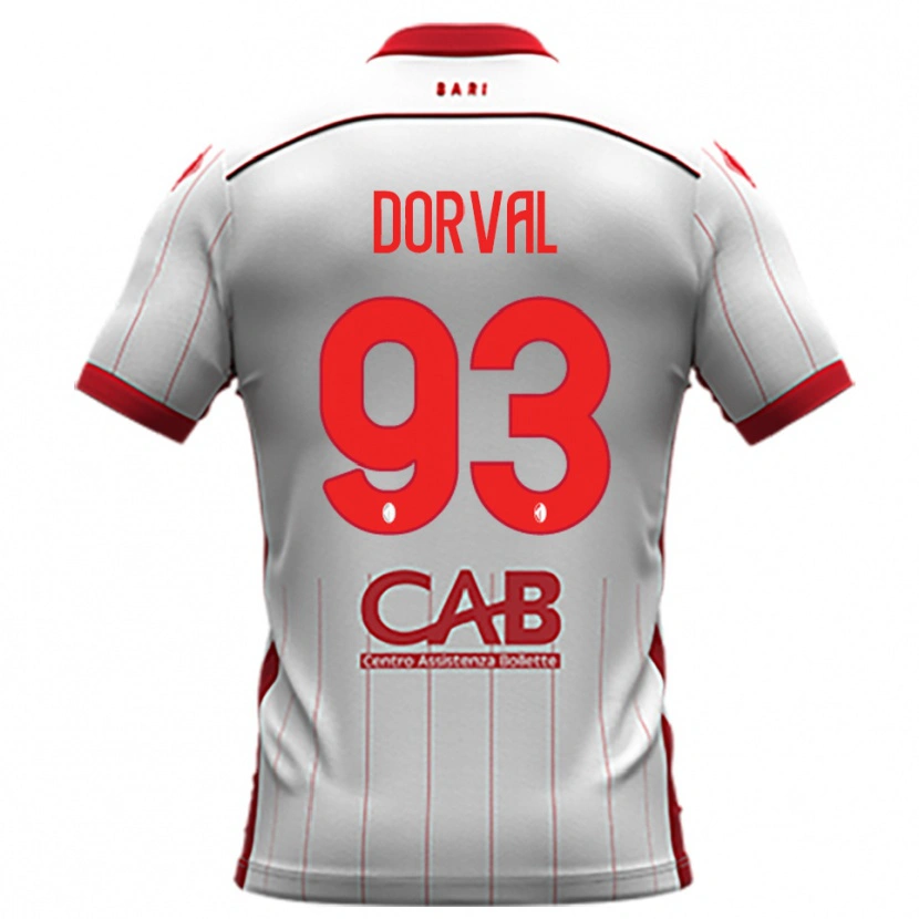 Danxen Barn Mehdi Dorval #93 Vit Röd Hemmatröja Matchtröjor 2025/26 Tröjor T-Tröja