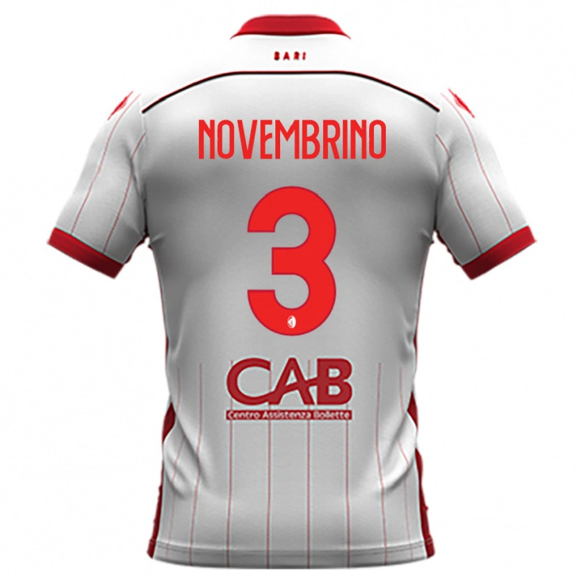 Danxen Barn Gioele Novembrino #3 Vit Röd Hemmatröja Matchtröjor 2025/26 Tröjor T-Tröja