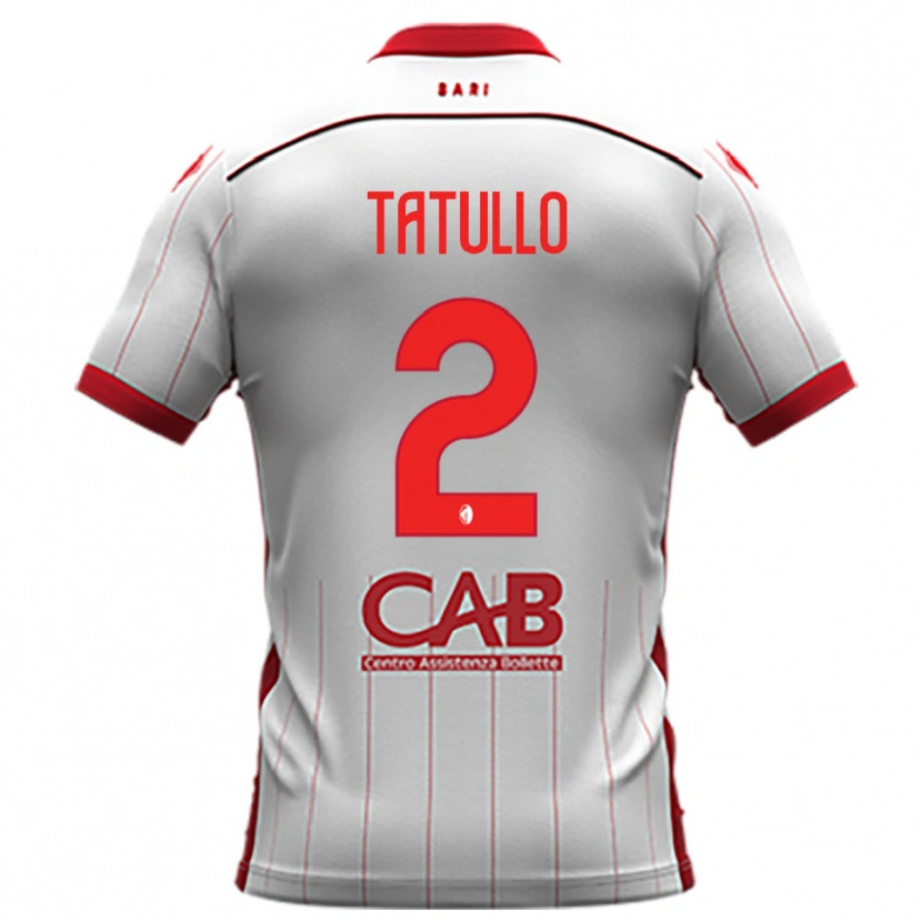 Danxen Barn Romano Tatullo #2 Vit Röd Hemmatröja Matchtröjor 2025/26 Tröjor T-Tröja