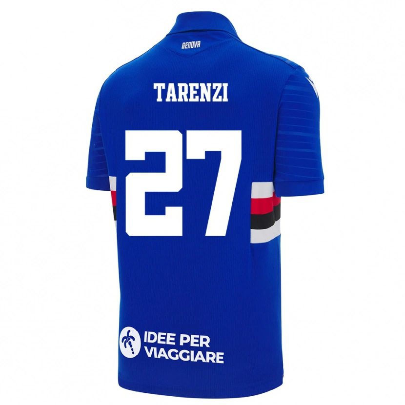 Danxen Barn Stefania Tarenzi #27 Blå Vit Hemmatröja Matchtröjor 2025/26 Tröjor T-Tröja