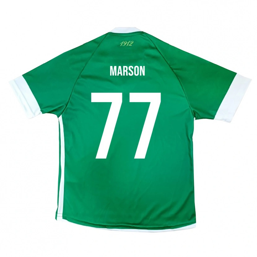 Danxen Barn Leonardo Marson #77 Grön Vit Hemmatröja Matchtröjor 2025/26 Tröjor T-Tröja