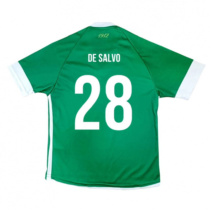 Danxen Barn Ugo De Salvo #28 Grön Vit Hemmatröja Matchtröjor 2025/26 Tröjor T-Tröja