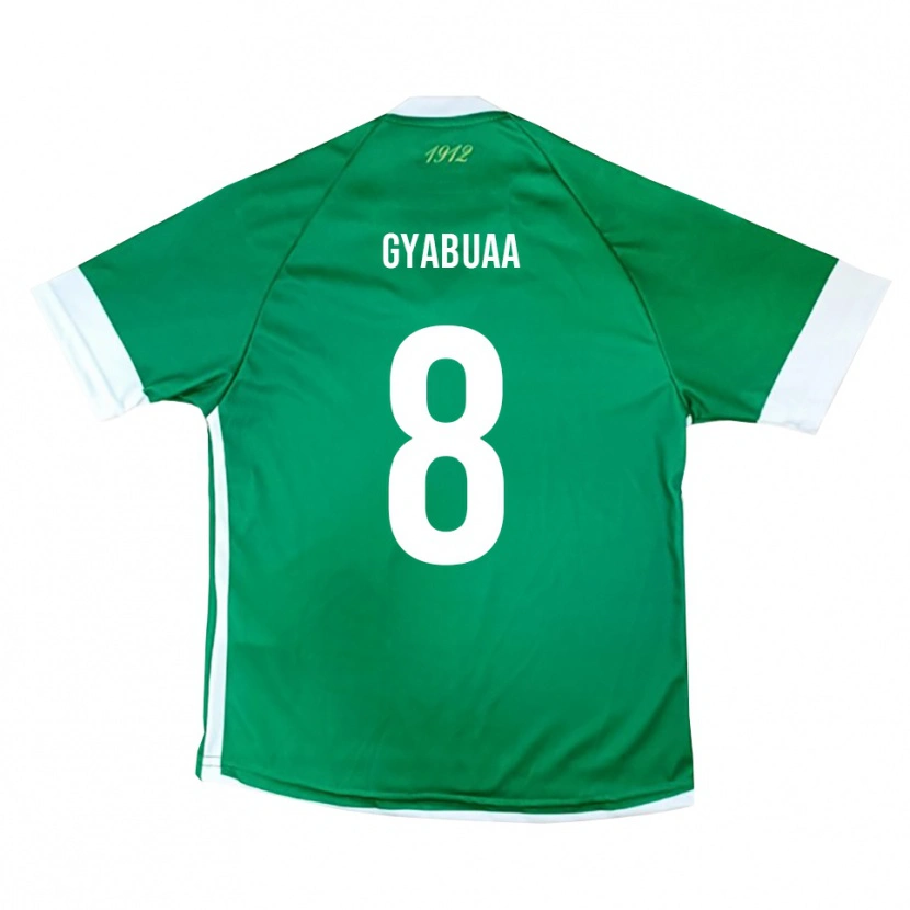 Danxen Barn Emmanuel Gyabuaa #8 Grön Vit Hemmatröja Matchtröjor 2025/26 Tröjor T-Tröja