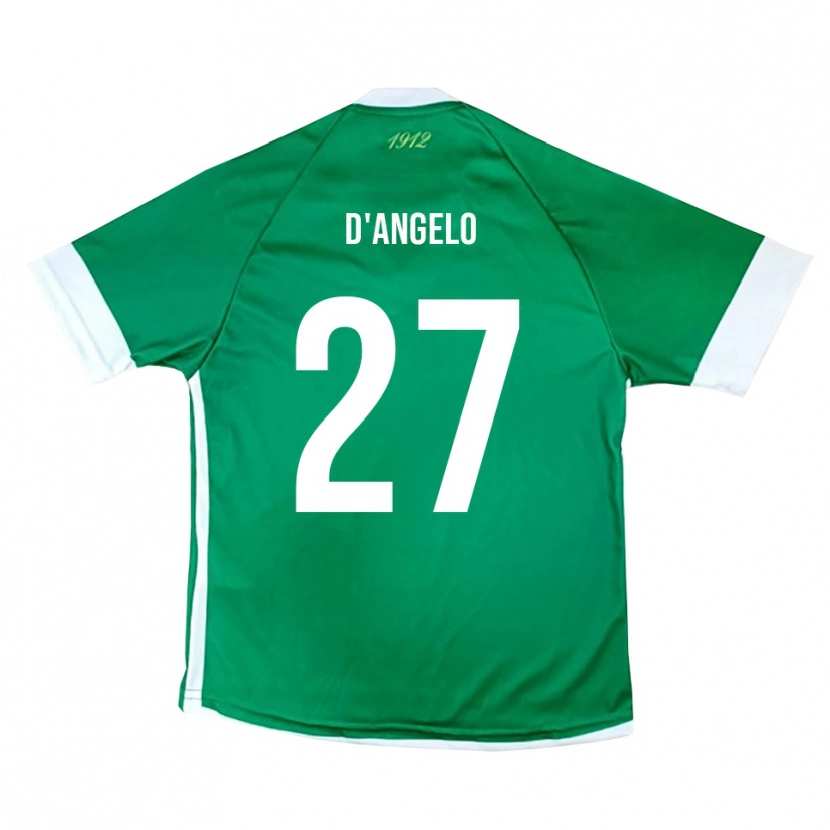 Danxen Barn Sonny D'angelo #27 Grön Vit Hemmatröja Matchtröjor 2025/26 Tröjor T-Tröja