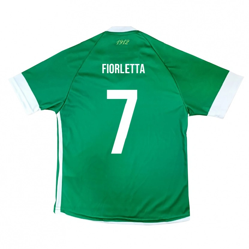 Danxen Barn Gianmarco Fiorletta #7 Grön Vit Hemmatröja Matchtröjor 2025/26 Tröjor T-Tröja