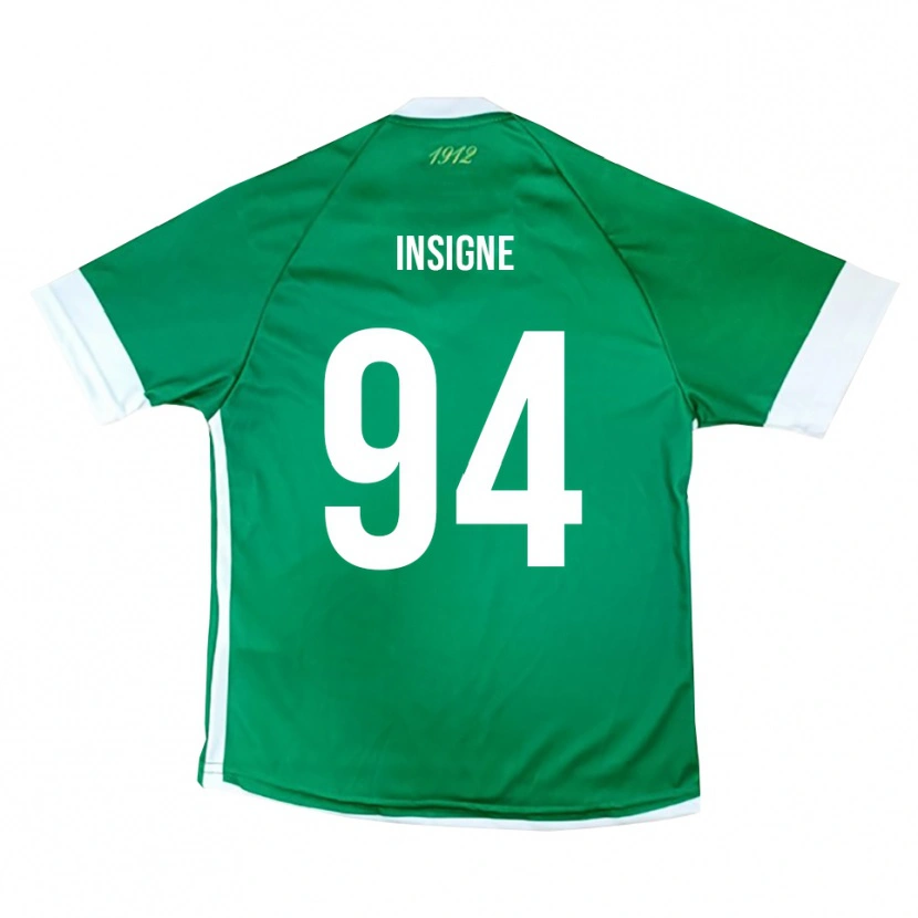 Danxen Barn Roberto Insigne #94 Grön Vit Hemmatröja Matchtröjor 2025/26 Tröjor T-Tröja