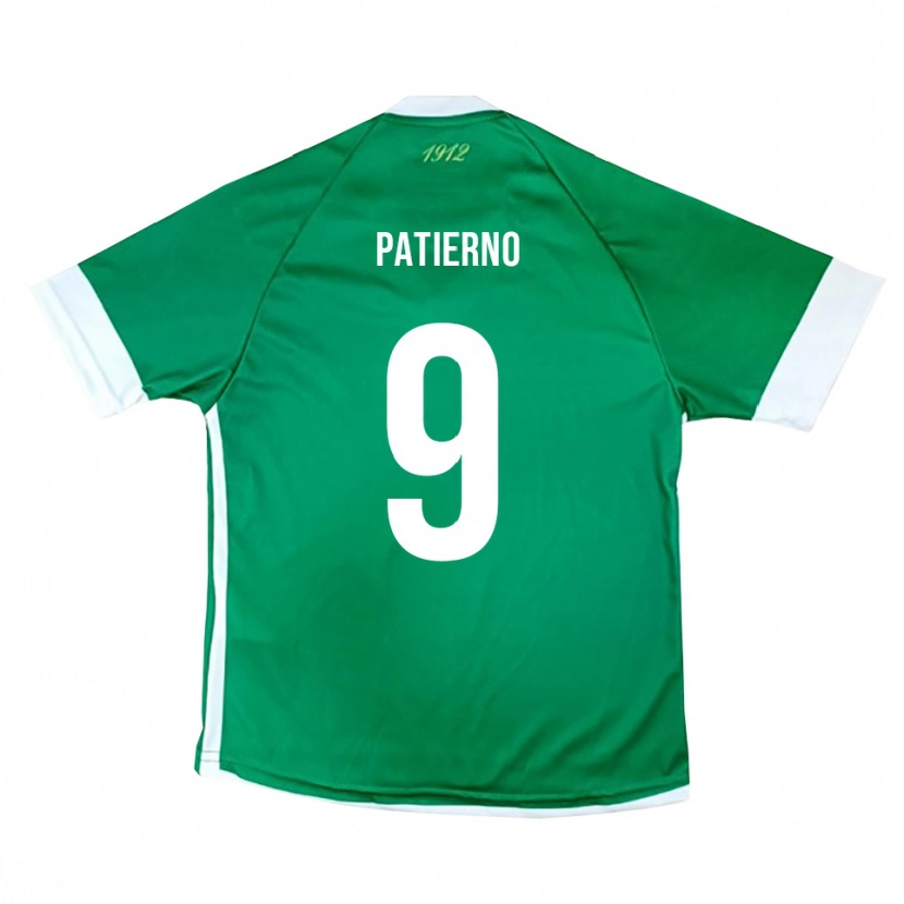 Danxen Barn Cosimo Patierno #9 Grön Vit Hemmatröja Matchtröjor 2025/26 Tröjor T-Tröja