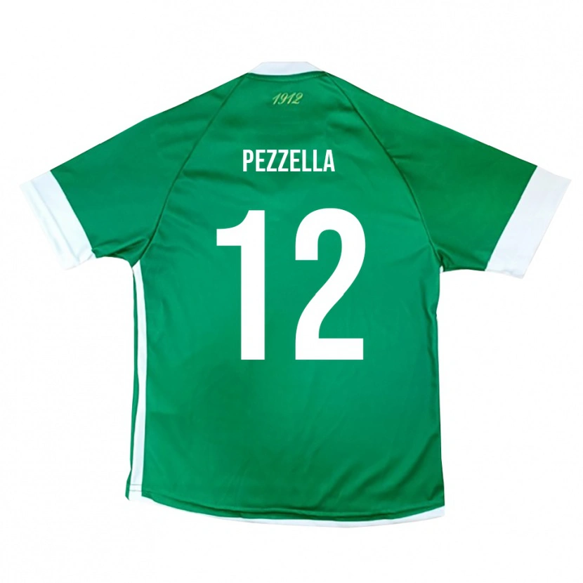 Danxen Barn Giuseppe Pezzella #12 Grön Vit Hemmatröja Matchtröjor 2025/26 Tröjor T-Tröja