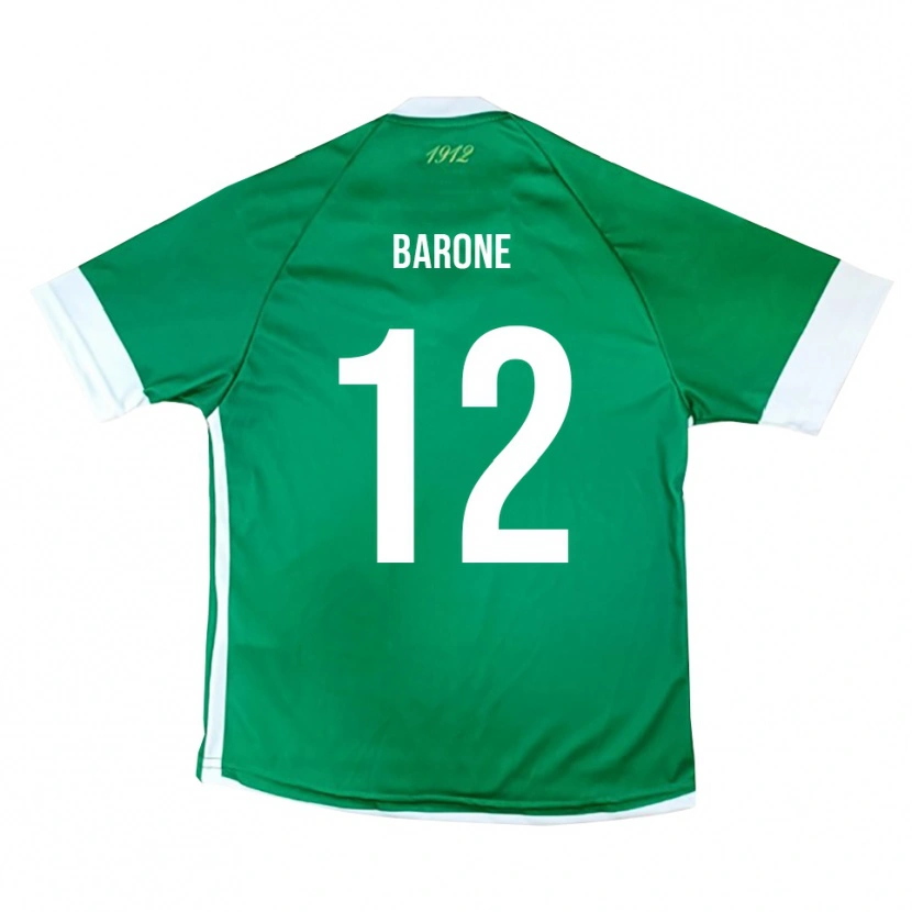 Danxen Barn Filippo Barone #12 Grön Vit Hemmatröja Matchtröjor 2025/26 Tröjor T-Tröja
