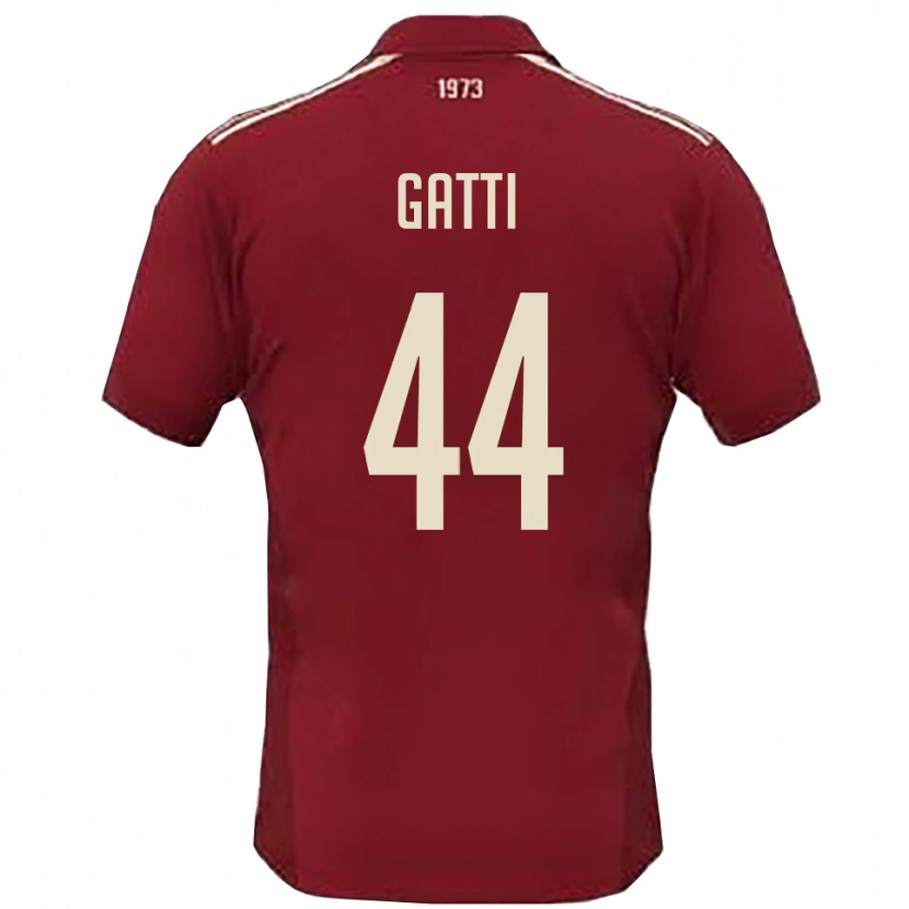 Danxen Barn Riccardo Gatti #44 Vinröd Vit Hemmatröja Matchtröjor 2025/26 Tröjor T-Tröja
