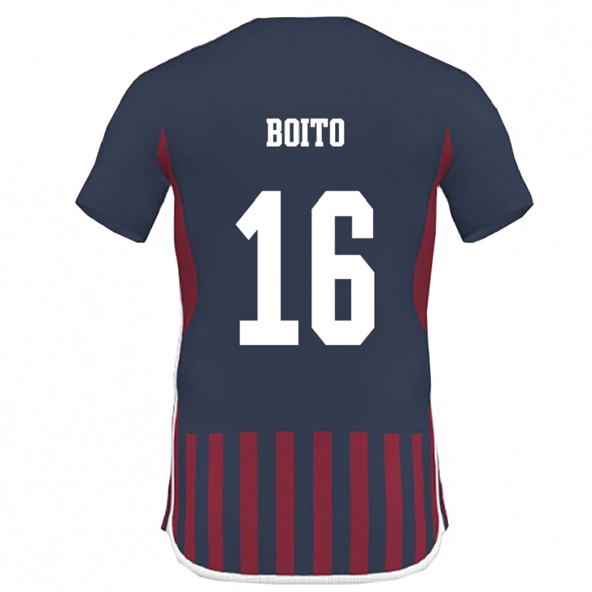 Danxen Barn Lucio Boito #16 Marinblå Röd Hemmatröja Matchtröjor 2025/26 Tröjor T-Tröja