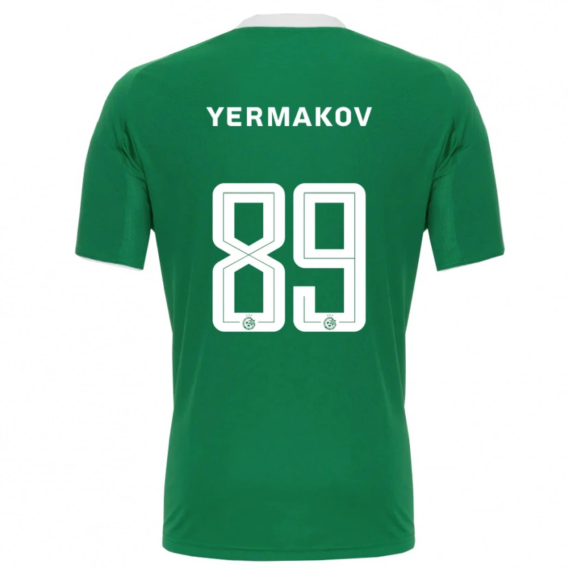 Danxen Barn Georgiy Yermakov #89 Grön Vit Hemmatröja Matchtröjor 2025/26 Tröjor T-Tröja
