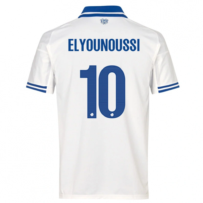 Danxen Barn Mohamed Elyounoussi #10 Vit Blå Hemmatröja Matchtröjor 2025/26 Tröjor T-Tröja