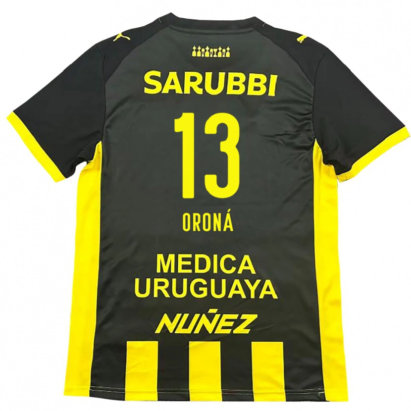 Danxen Barn Marco Oroná #13 Gul Svart Hemmatröja Matchtröjor 2025/26 Tröjor T-Tröja
