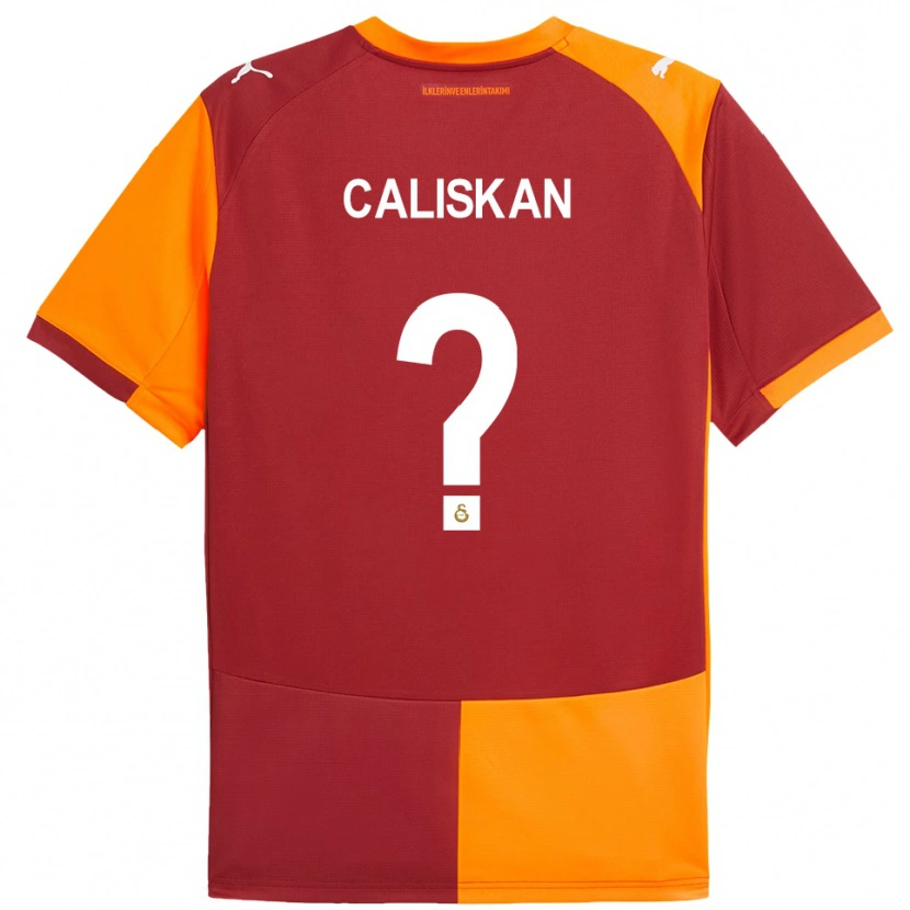 Danxen Barn Mahmuthan Caliskan #0 Röd Orange Hemmatröja Matchtröjor 2025/26 Tröjor T-Tröja