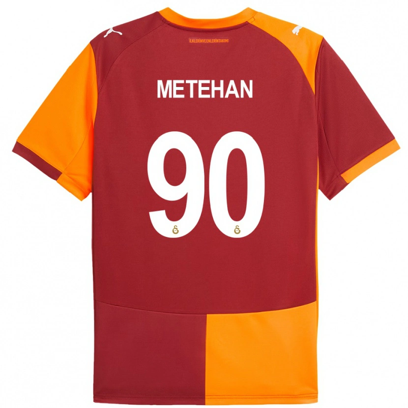 Danxen Barn Metehan Baltacı #90 Röd Orange Hemmatröja Matchtröjor 2025/26 Tröjor T-Tröja