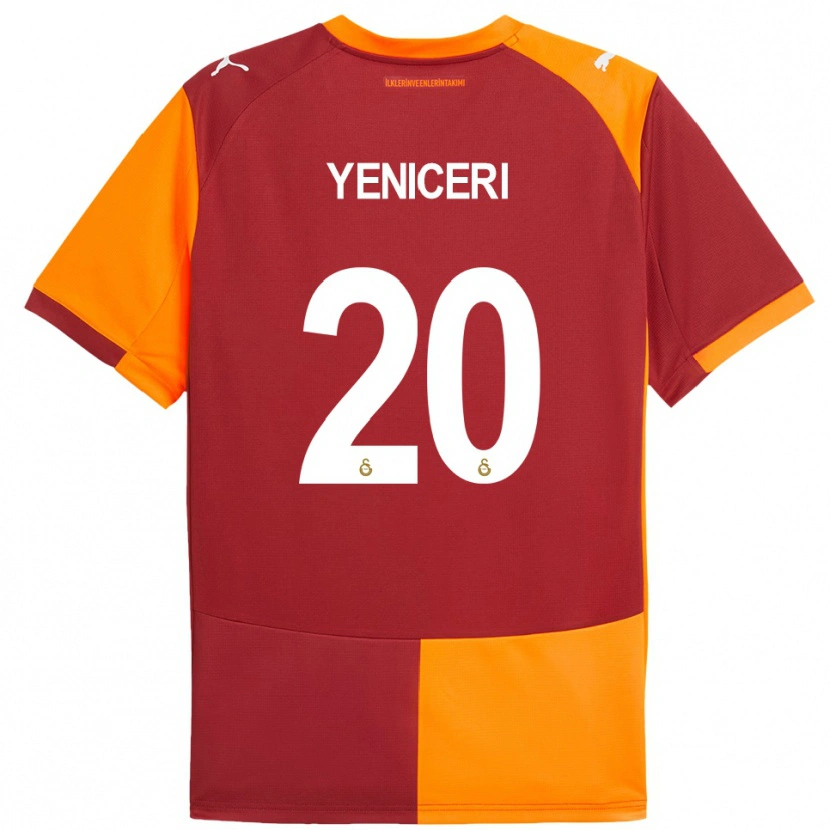 Danxen Barn Berna Yeniçeri #20 Röd Orange Hemmatröja Matchtröjor 2025/26 Tröjor T-Tröja