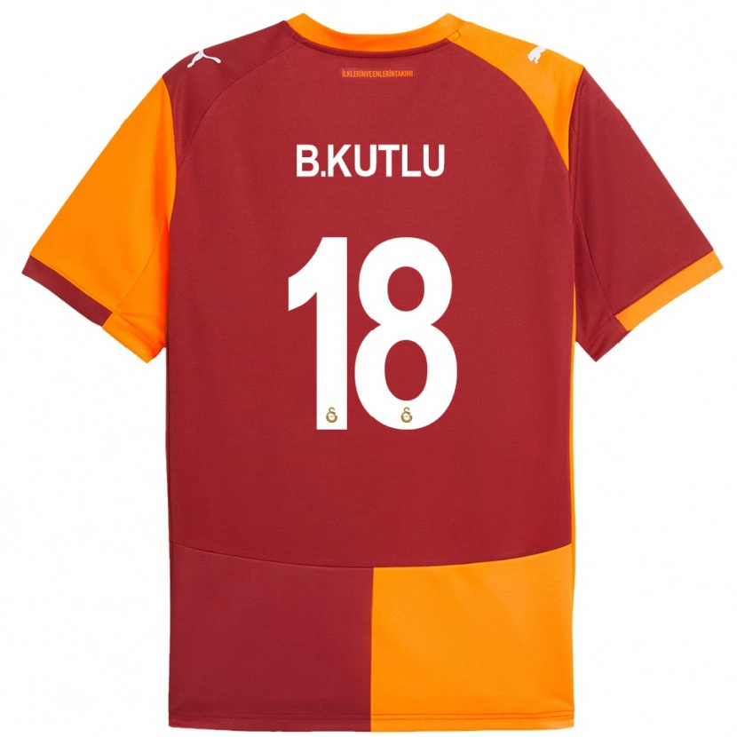 Danxen Barn Berkan Kutlu #18 Röd Orange Hemmatröja Matchtröjor 2025/26 Tröjor T-Tröja