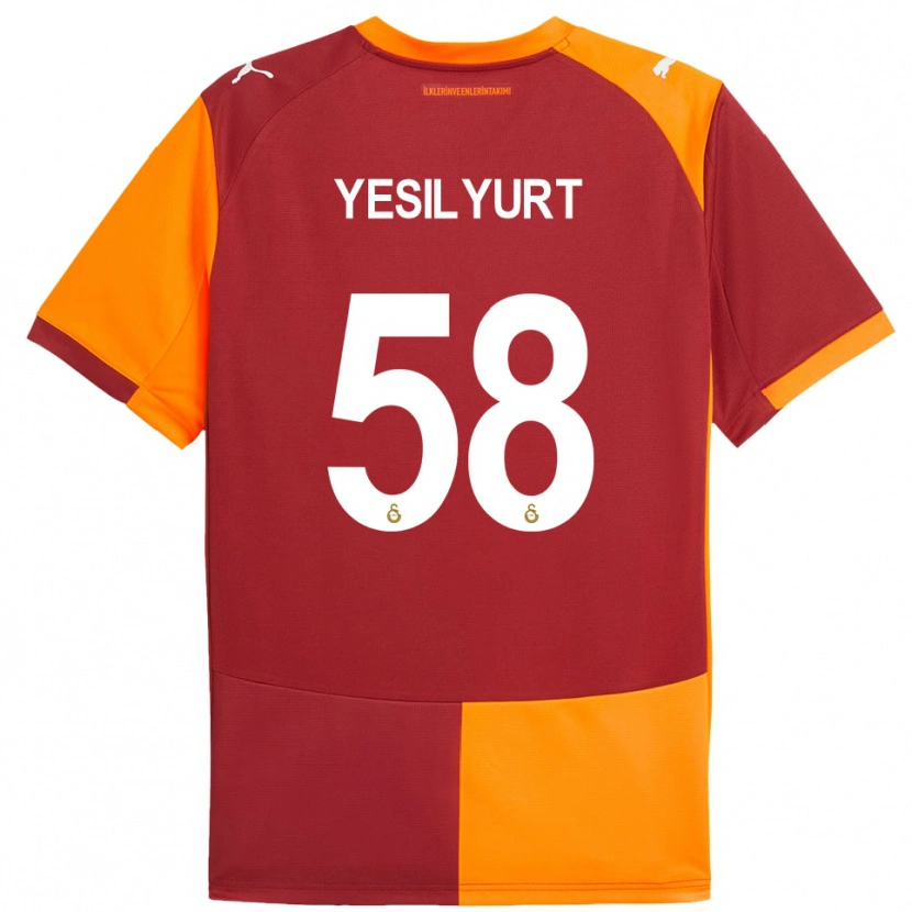 Danxen Barn Ali Yeşilyurt #58 Röd Orange Hemmatröja Matchtröjor 2025/26 Tröjor T-Tröja