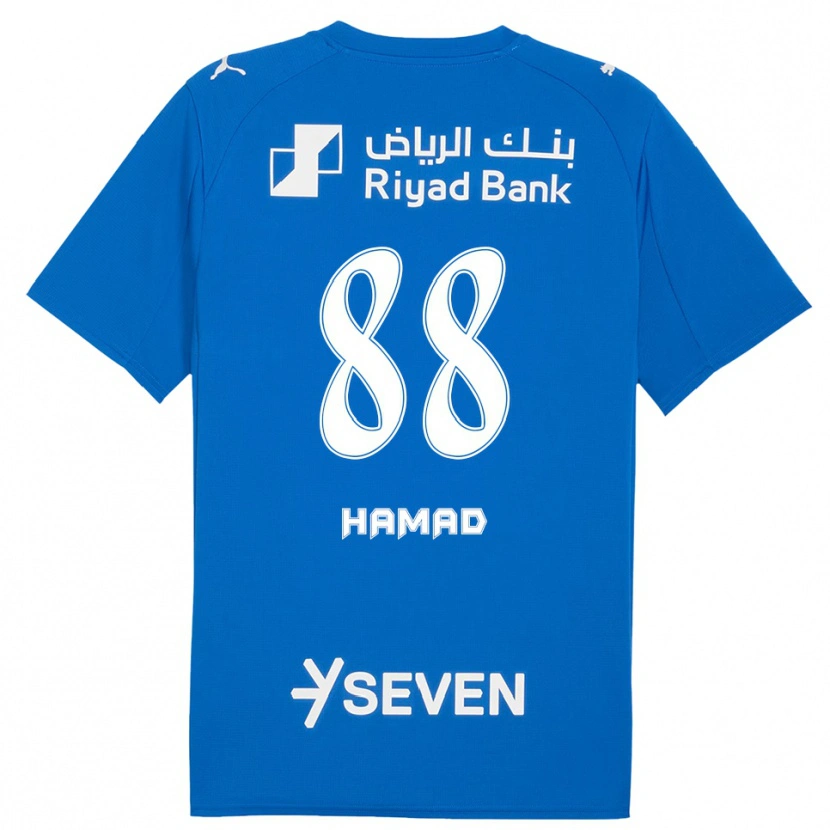 Danxen Barn Hamad Al-Yami #88 Blå Vit Hemmatröja Matchtröjor 2025/26 Tröjor T-Tröja