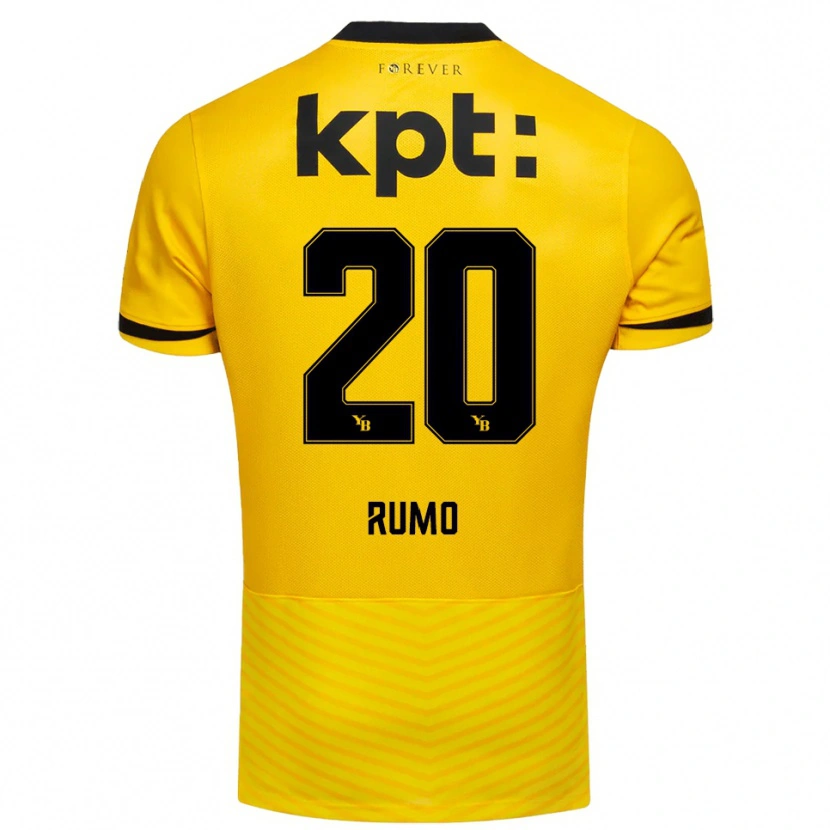 Danxen Barn Loïc Rumo #20 Gul Svart Hemmatröja Matchtröjor 2025/26 Tröjor T-Tröja