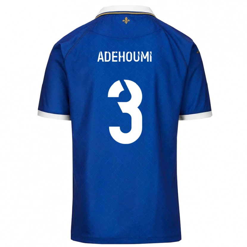 Danxen Barn Deen Adehoumi #3 Blått Guld Hemmatröja Matchtröjor 2025/26 Tröjor T-Tröja