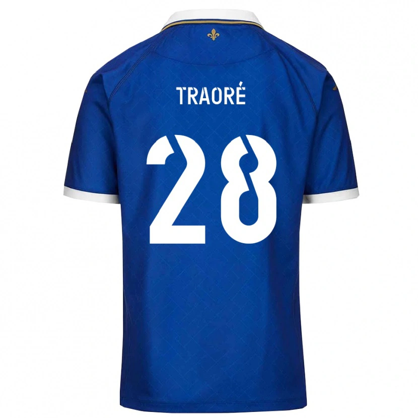 Danxen Barn Soumaïla Traoré #28 Blått Guld Hemmatröja Matchtröjor 2025/26 Tröjor T-Tröja