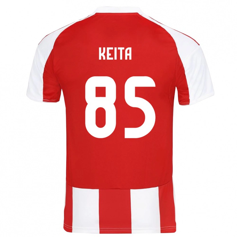 Danxen Barn Diby Keita #85 Röd Vit Hemmatröja Matchtröjor 2025/26 Tröjor T-Tröja