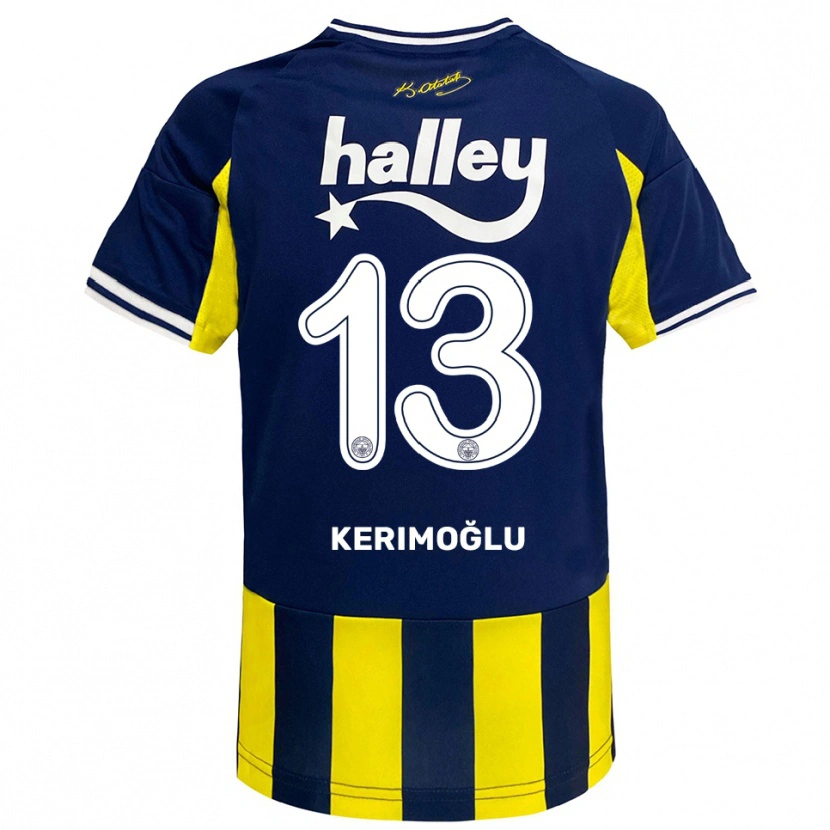 Danxen Barn Zeynep Kerimoğlu #13 Gul Marinblå Vit Hemmatröja Matchtröjor 2025/26 Tröjor T-Tröja