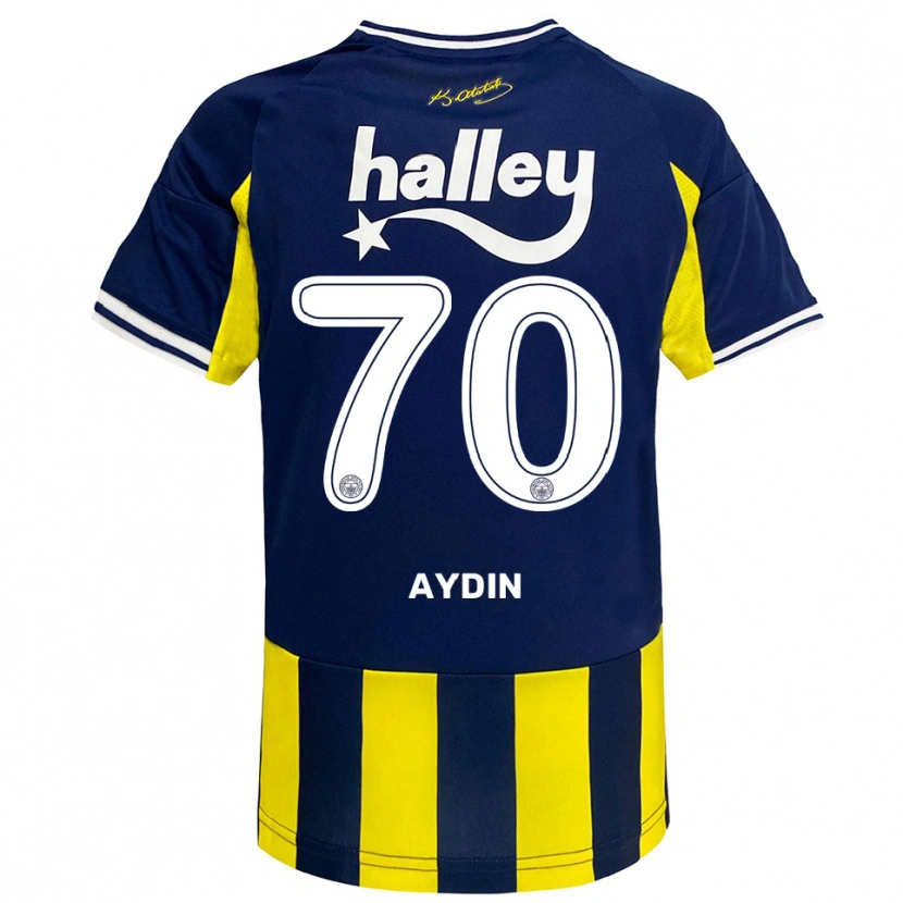 Danxen Barn Oğuz Aydın #70 Gul Marinblå Vit Hemmatröja Matchtröjor 2025/26 Tröjor T-Tröja